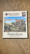 WENTWORTH JIGSAW 25 PIECES SHAUN THE SHEEP MOSSY BOTTOM FARM DISCONTINUED RARE