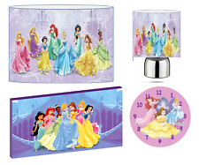 DISNEY PRINCESS CEILING SHADE, TOUCH LAMP, WALL ART, CLOCK or BUNDLE