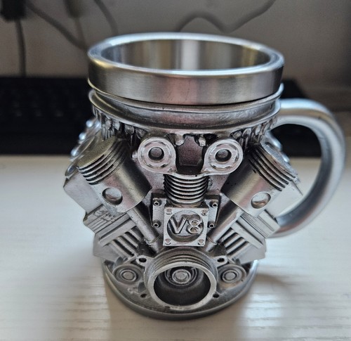 Engine design beer mug punk - engine,
