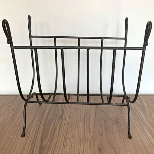 Black metal freestanding - black,