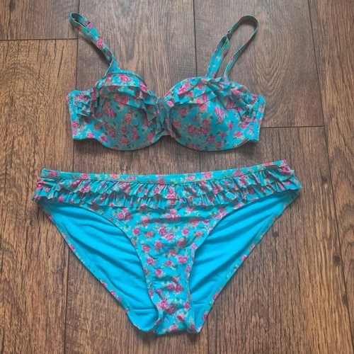 Boux avenue blue - floral, frill