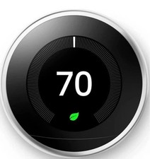 [£299] Google Nest Learning Thermostat 3rd Gen Smart Thermostat -Stainless Steel