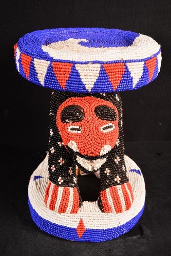 Antique african bamun stool - antique,