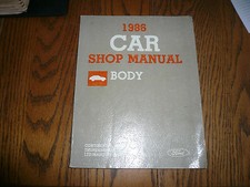 1986 Ford Car Shop Manual