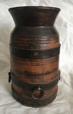 VERY RARE ANTIQUE WOODEN WATER / MILK JAR/VASE/URN 1800s 