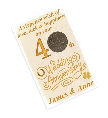 Personalised 40th anniversary - 40th,