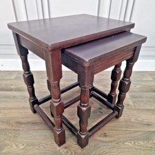 Retro Vintage Nest Of 2 Tables