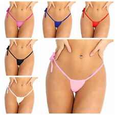 Womens Sheer Mesh See-through G-String Micro Thongs Stretchy Low Rise Underwear