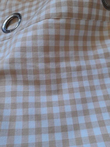 Homescapes beige gingham check - homescapes,