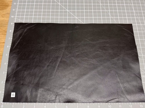 Black genuine cowhide leather - genuine,