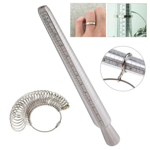 Metal ring sizer - metal, stick