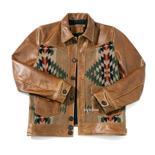 Mens vintage leather western - mens,