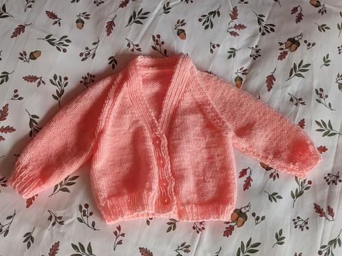 Vintage hand knitted baby - hand,