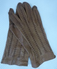 Vintage Brown Leather Gloves