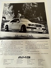 Original W126 AMG Mercedes 500 SEC Widebody Stratton Magazine Advert Retro Rare