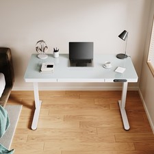 Glass Electric Standing Desk