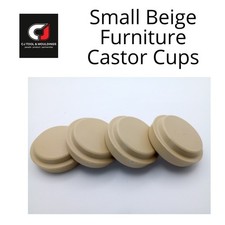 CASTOR CUPS SMALL BEIGE RIGID