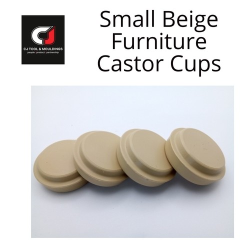 Castor cups small - castor, beige