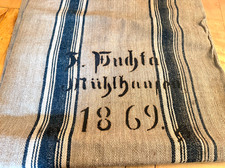 Linen bag farmers linen 1869