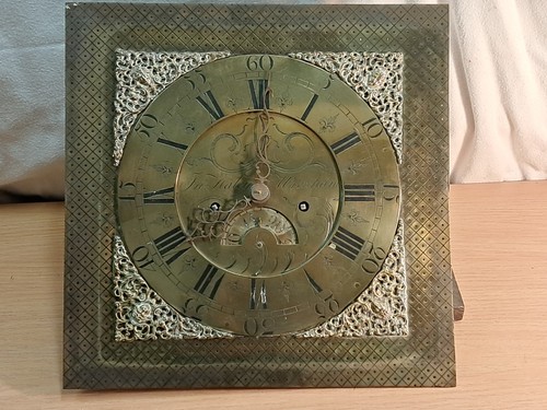 Antique day brass clock - clock, dial