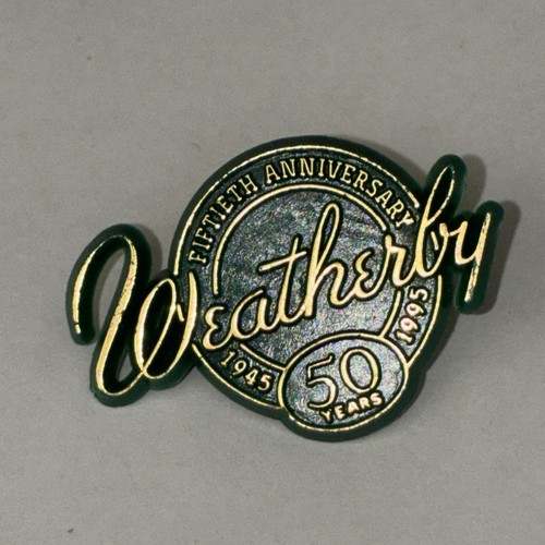 Weatherby 50th anniversary pin - anniversary,