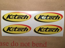 X4 K Tech suspension forks stickers motorcycle decals 62mm x 22mm