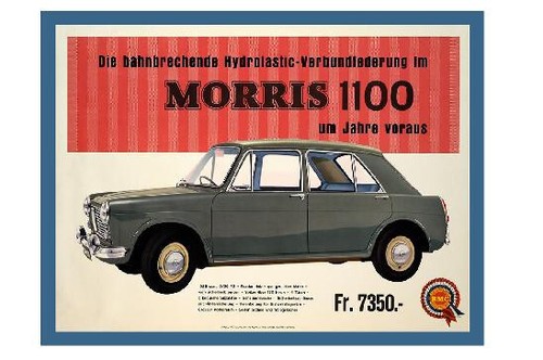 Bmc morris 1100 sign - bmc,