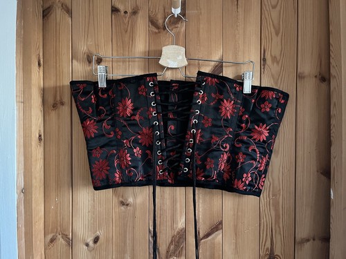 Silk corset panelling - corset, hook