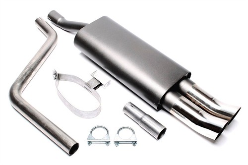 Sports exhaust 2x76mm - 2x76mm, dtm