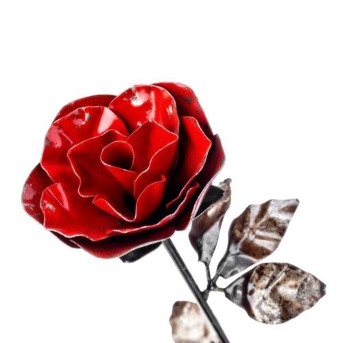 Metal rose garden ornament - metal,