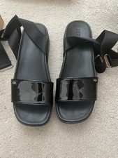 Ugg Black Patent Sandals Size