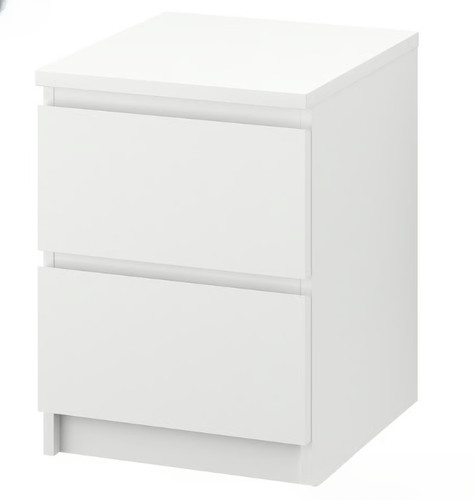 Ikea malm white - white, drawer