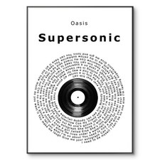 Oasis Poster, Supersonic Vinyl