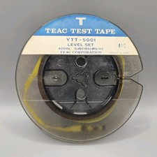  TEAC TEST TAPE YTT-5001 LEVEL SET 5" REEL-to-REEL JAPAN 400Hz 