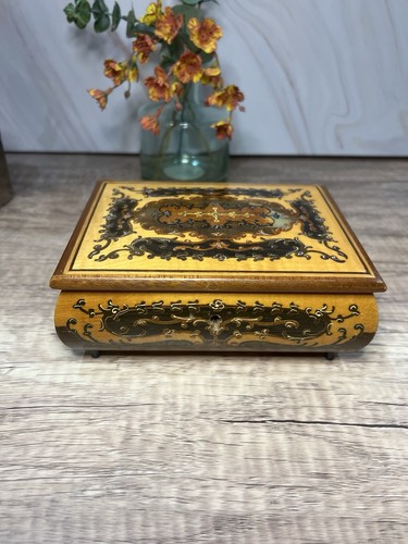 Vintage italian inlaid footed - italian,