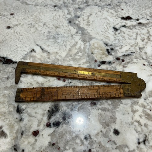 Antique stanley folding ruler - antique,