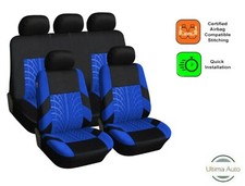 FULL SET BLUE FABRIC CAR SEAT