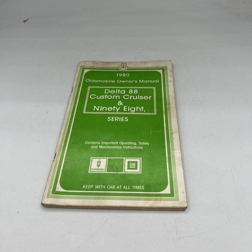 1980 oldsmobile owners manual - 1980,