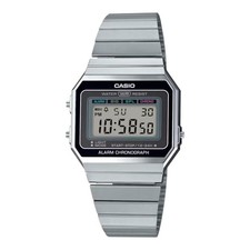 Casio Youth Digital A700W-1A A700W-1 Alarm Quartz Men's Watch Stainless Steel 