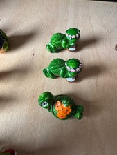 Vintage Kinder Surprise Toy Tiny Terrapins Bundle x3 Figures 1990's