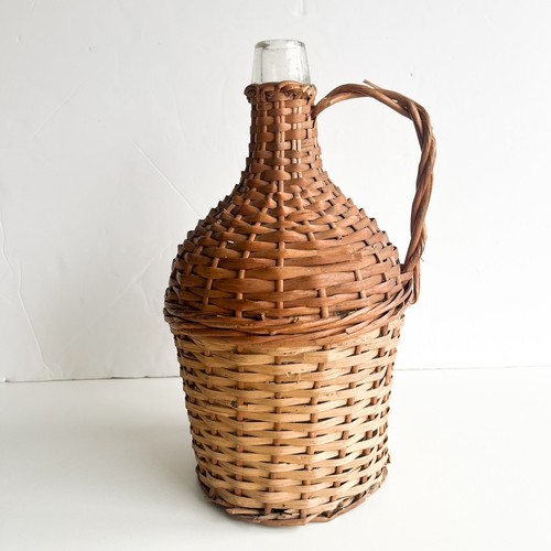 Farmhouse wicker demijohn - wicker,