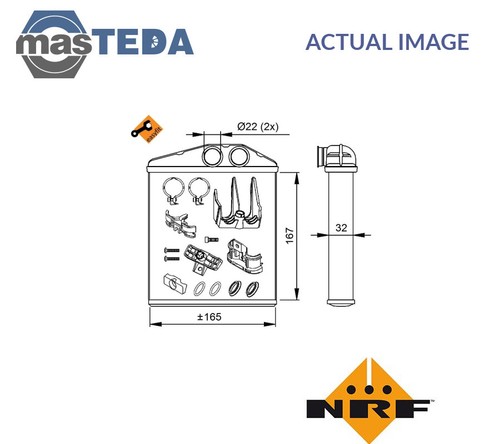 54208 heater radiator - heater,