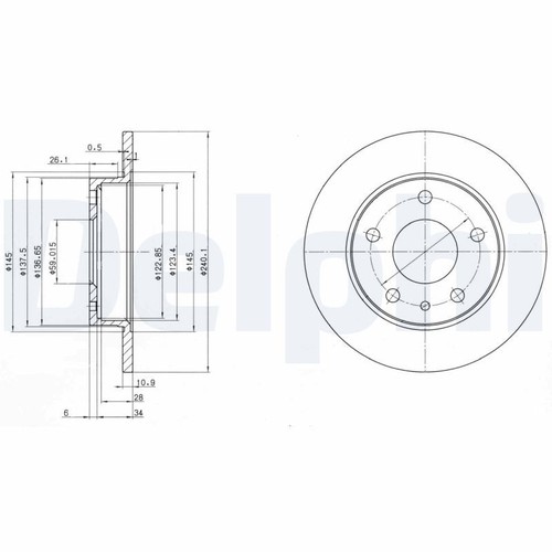 Rear brake disc - x2,