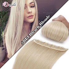 One Piece Clip in 100% Real Remy Human Hair Weft Extensions 3/4 Full Head