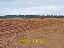 Photo 6x4 Tipper at work on flood damaged field Warwick Bridge For inform c2016