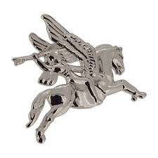 Airborne Pegasus Chrome Lapel