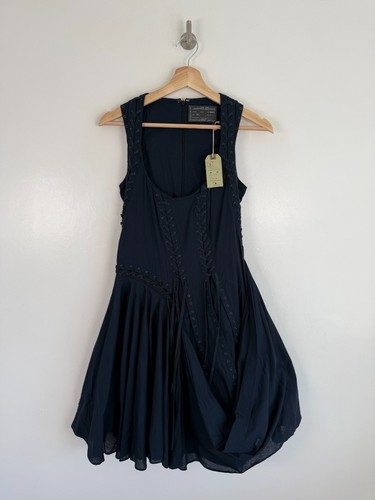 Allsaints dress navy - allsaints, uk