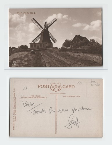 Vintage postcard the - postcard, mill