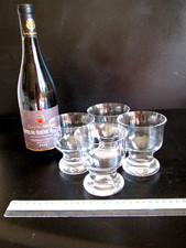 FOUR Dartington Crystal FT124/3  'Eve' white wine  glasses.