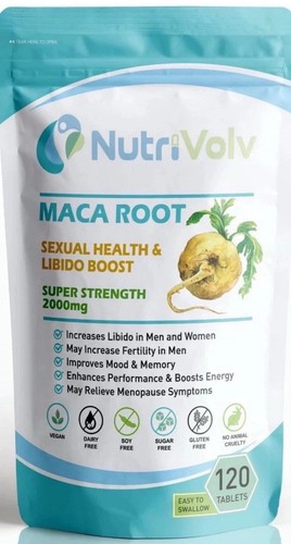 Maca root supplement tablets - maca,